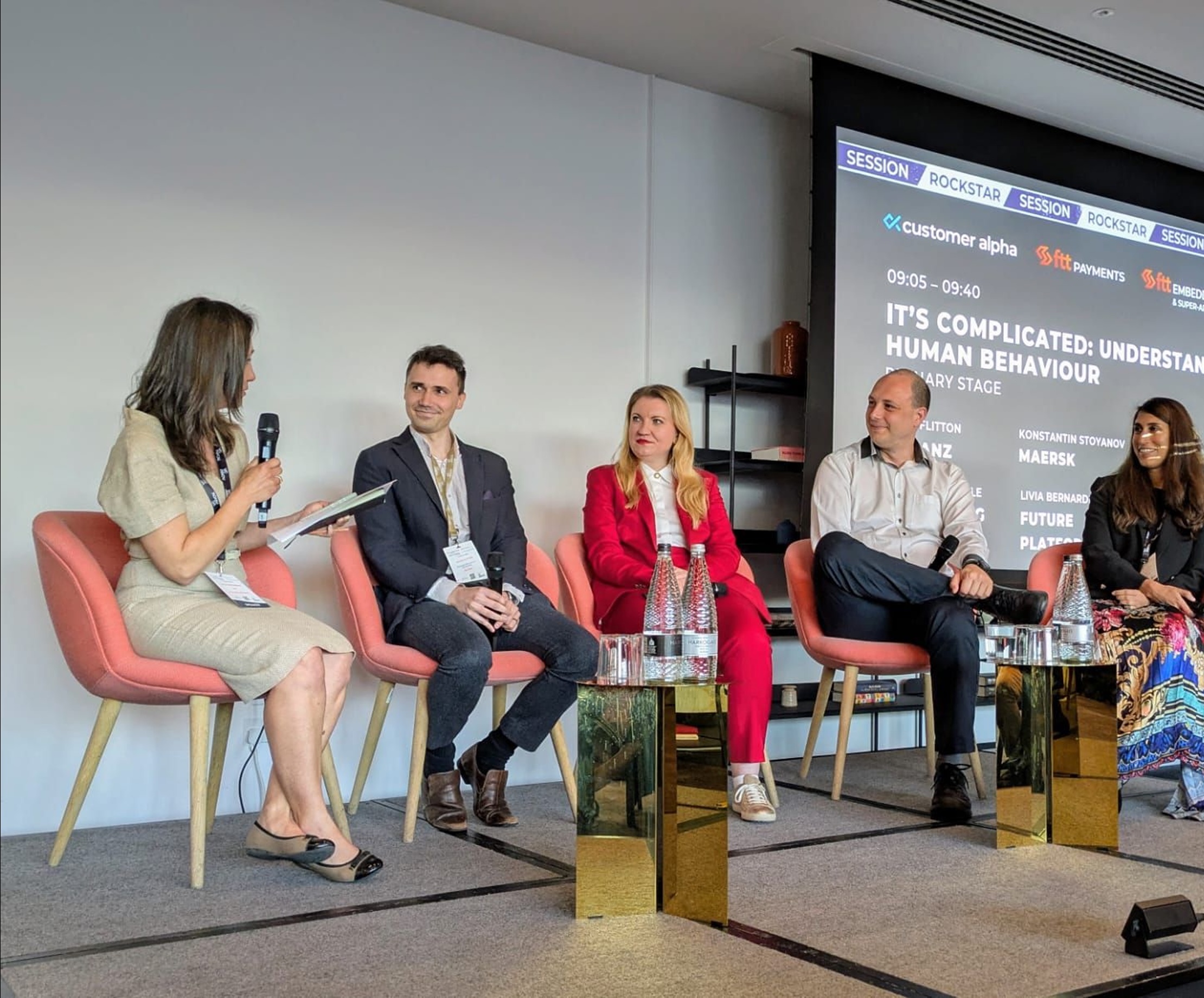 Livia Bernardini hosting the Customer Alpha stage at FTT Embedded Finance & Super-Apps London
